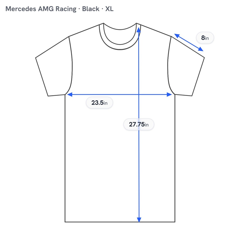 Mercedes AMG Petronas Polo Shirt Mens XL Black Pique Formula One F1 Racing Team - Picture 3 of 9
